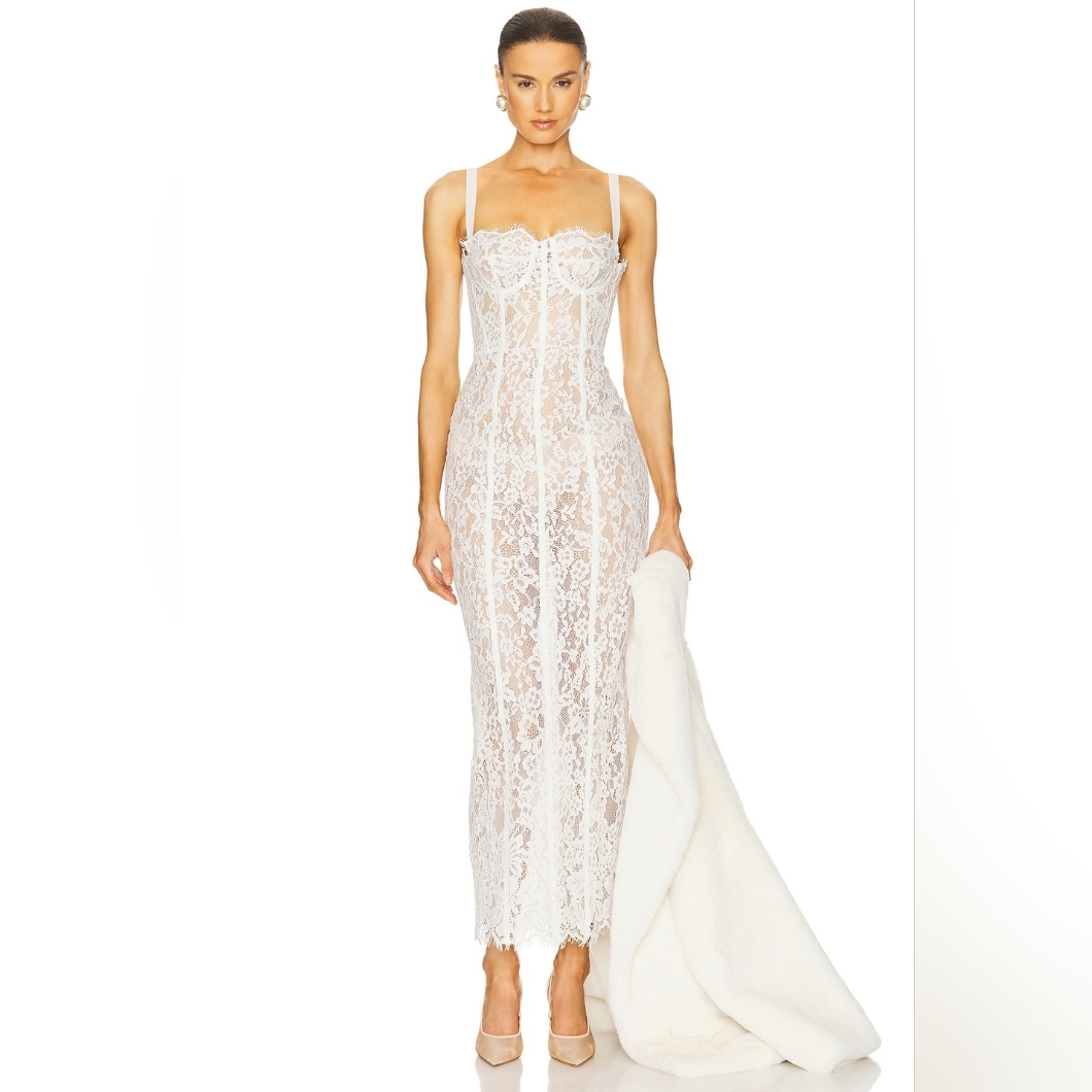 Helsa The Lace Column Dress